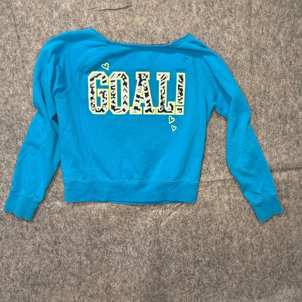 Cute Justice Soccer Long Sleeve Pull Over Size 14‎